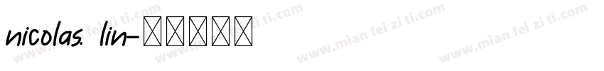 nicolas. lin字体转换